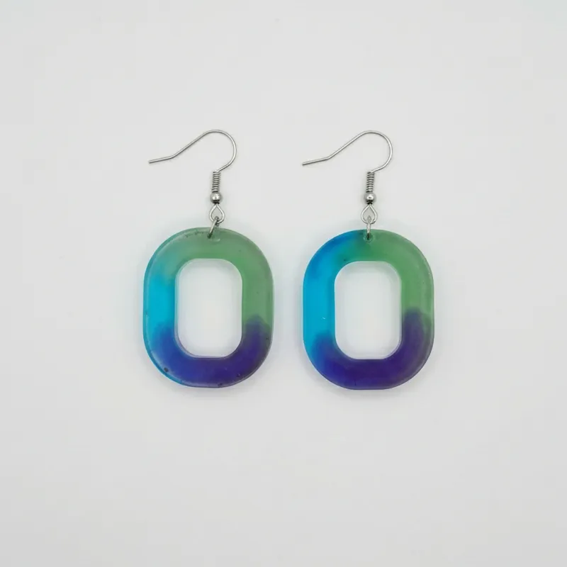 Boucle d'oreille Aurore Boréale
